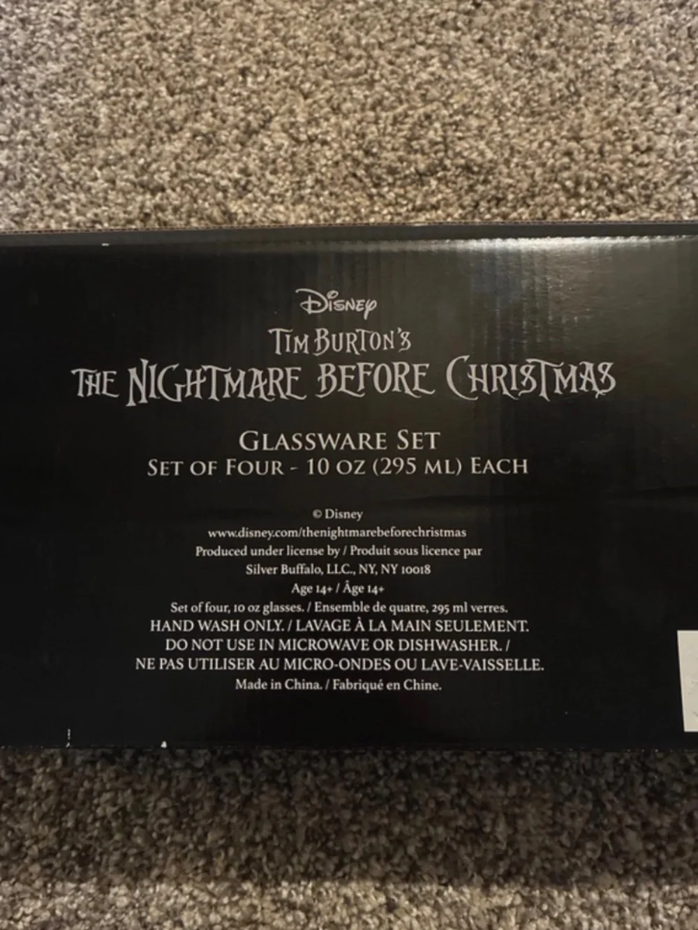 The Nightmare Before Christmas Glassware Set